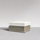 Enclover Jasmine Birds Eye/Seagrass Ottoman-2