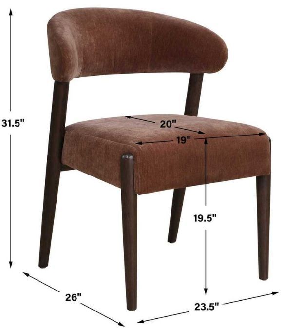 Uttermost® Avera Espresso/Tobacco Dining Chair-3