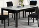 New Classic® Home Furnishings Celeste 64" Black Dining Table with Gray Marble -1