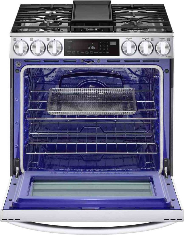 LG 30" PrintProof™ Stainless Steel Slide In Dual Fuel Range-3