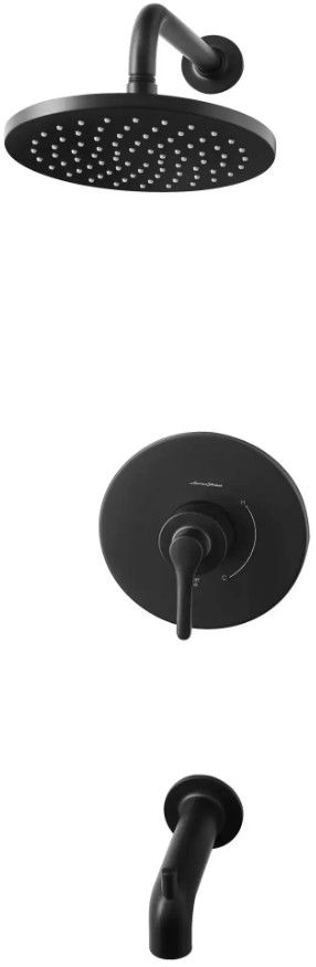 American Standard Studio® S Matte Black Slip-On Diverter Tub Spout-3