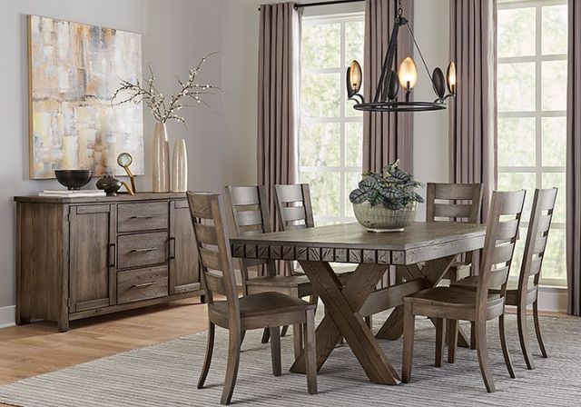 Artisan & Post by Vaughan-Bassett Dovetail Aged Gray 72'' Dining Table-1