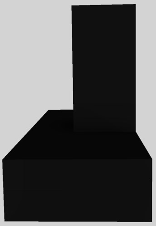 Vent-A-Hood® 48" Black Contemporary Wall Mounted Range Hood-1