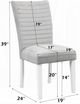 ACME Furniture Elizaveta 2-:Piece Gray/White High Gloss Side Chair Set-2