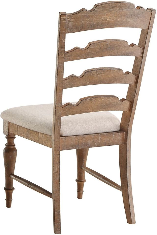 Winners Only® Augusta Rustic Brown/Vanilla Dining Side Chair-3