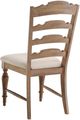 Winners Only® Augusta Rustic Brown/Vanilla Dining Side Chair-2