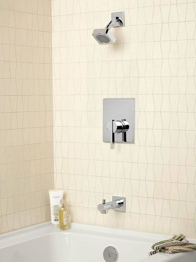 American Standard Times Square® Polished Chrome Tub and Shower Trim Kit with Pressure Balance Cartridge-2