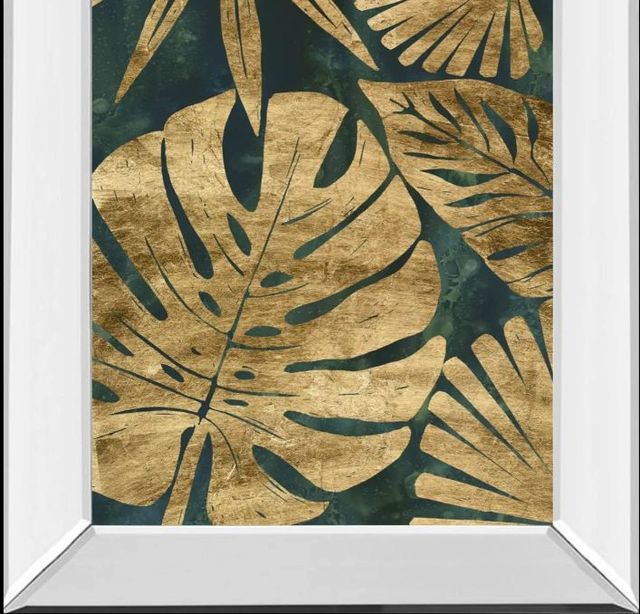 Classy Art Emerald Jungle II by June Erica Vess Mirror Framed Wall Art-1