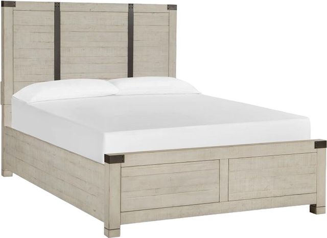 Magnussen Home® Chesters Mill Alabaster/Aged Iron California King Panel Bed-0