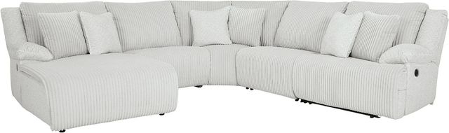 Signature Design by Ashley® Top Tier 6-Piece Alloy Left-Arm Facing Manual Reclining Sectional and Chaise-0