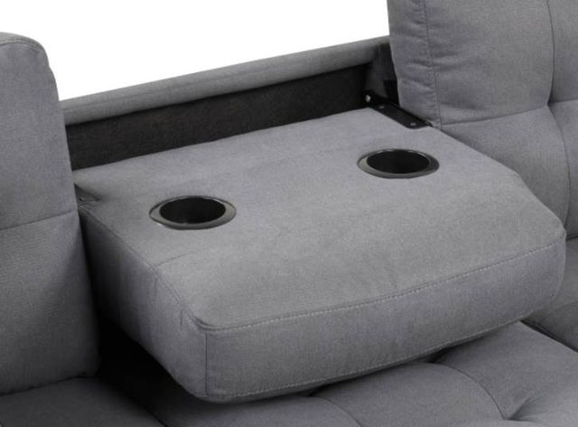 Milton Greens Stars 3-Piece Dark Gray Reversible Sectional with Ottoman-3