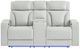 Global Furniture USA U8611 Blanched Silver Power Reclining Loveseat with Console-3