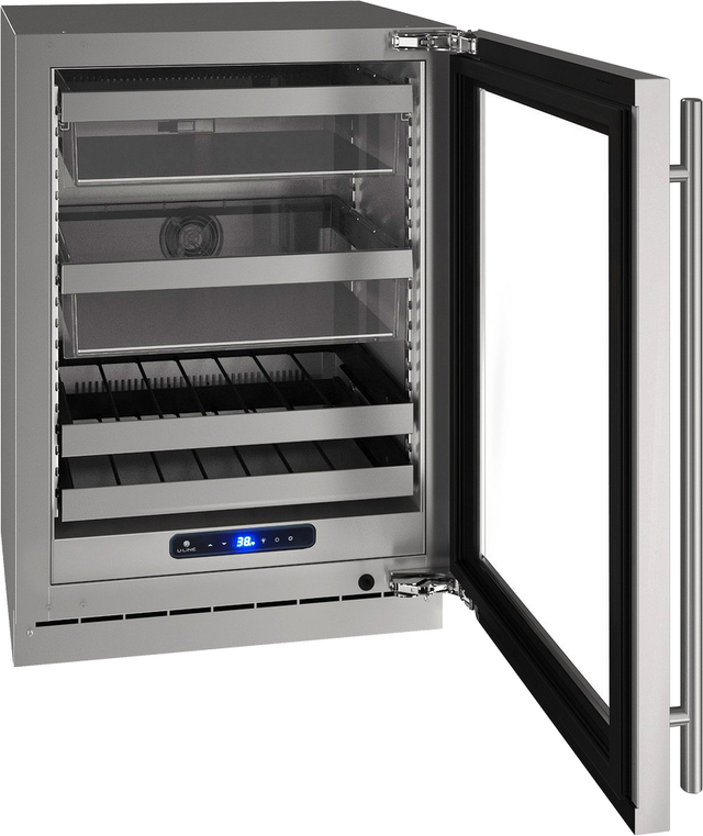 U-Line® 24" Stainless Steel Wine Cooler-0
