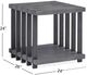 Magnussen Home® Eldridge Weathered Gravel End Table-2