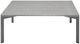 Natuzzi Editions Wire White Anthracite Square Cocktail Table with Grigio Ferro Base-0