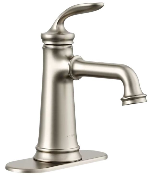 KOHLER® Bellera® Vibrant Brushed Nickel Single-Handle Bathroom Sink Faucet-0