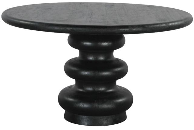 Home Trends & Design Bilboa Blackwash Dining Table-0