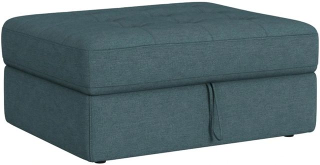 Elements International Option One Palmer Plus Teal Storage Ottoman-0