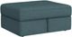 Elements International Option One Palmer Plus Teal Storage Ottoman-0