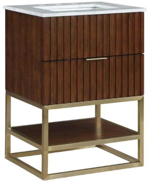 Meridian Furniture Monad Walnut 24" Bathroom Vanity-0