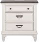 Liberty Furniture Allyson Park 4-Piece Charcoal/Wirebrushed White Queen Panel Bedroom Set-4