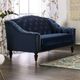 Furniture of America® Martinique Blue Loveseat-0