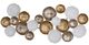 A & B Home Ryder Bronze/Gold/White Hanging Wall Sculpture-0