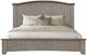 International Furniture Direct Ridge Light Gray-Ivory King Platform Bed Footboard with Rails-4