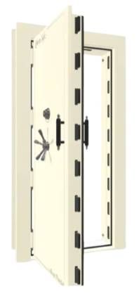 Liberty Safe White Marble Out-Swing Left Hinge Mechanical Vault Door-2