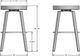 Amisco Customizable Walden Upholstered Swivel Bar Stool-2