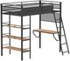 Coaster® Campus Matte Black Youth Twin Loft Bed-0