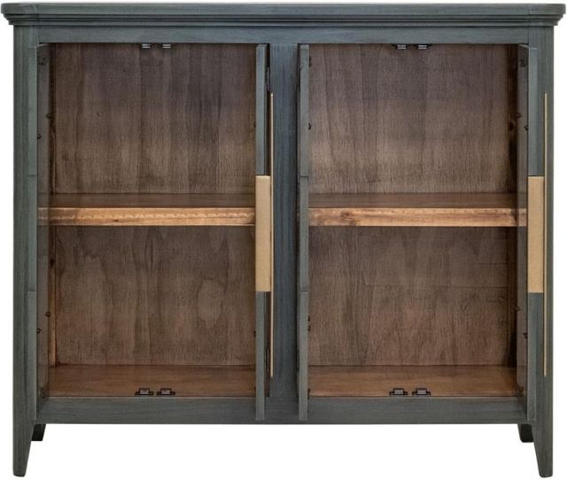 International Furniture Direct Brava Green 4-Door Console-4
