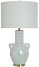 StyleCraft Norman Wyatt Home Angel Pearls White Table Lamp-0