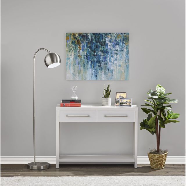 Adesso® Emerson Brushed Steel Floor Lamp-1