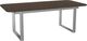 Amisco Customizable Burton 108" Rectangular Extendable Table with 1" White Oak Veneer Top, Radius Corners and 1 Leaf-0