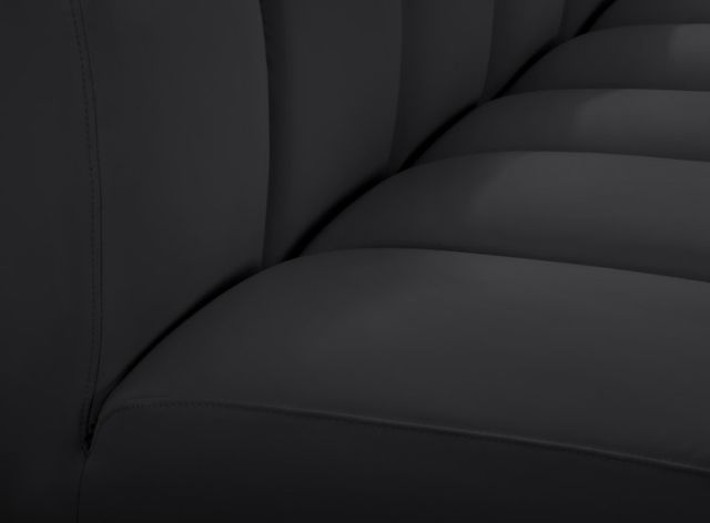 Meridian Furniture Arc 7-Piece Black Vegan Leather Sectional-3