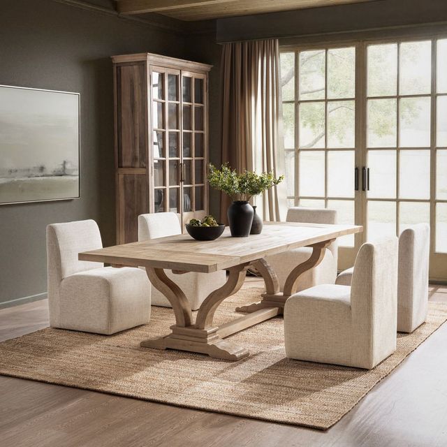 Classic Home Julia Soft Earth Extendable Dining Table-1