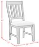 Elements International Montrose Espresso/Light Gray Upholstered Dining Side Chair-2
