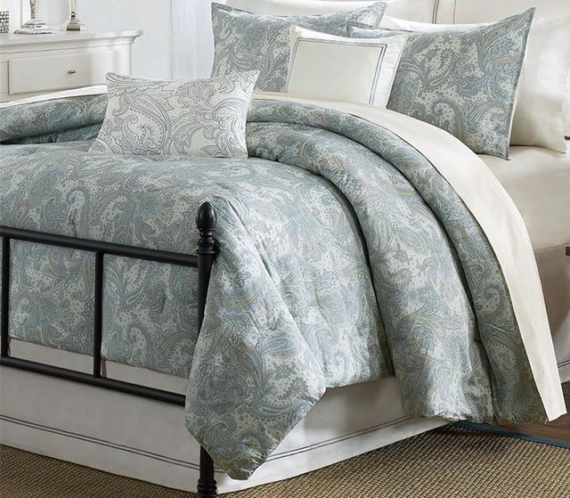 Olliix by Harbor House Chelsea 3 Piece Blue Full/Queen Duvet Cover Set-0