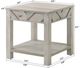 Crown Mark Valor 3-Piece White Occasional Table Set-3