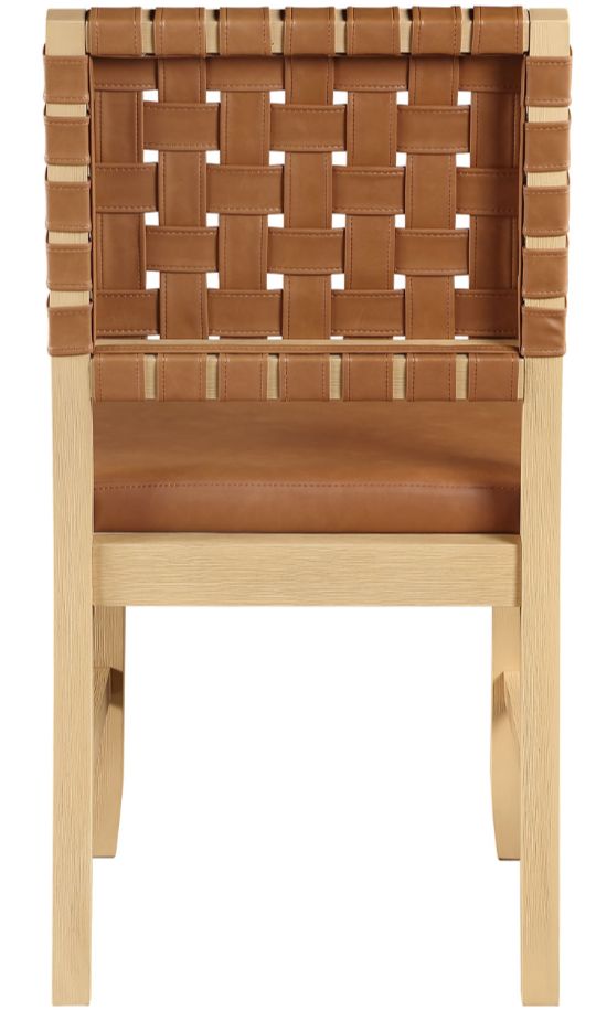Steve Silver Co. Reid 2-Piece Camel/Sand Rope Dining Side Chair Set-3