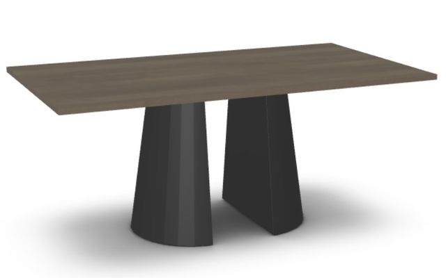 Amisco Customizable Gemma Birch Veneer 72'' Bar Height Table-0