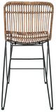 Jofran Inc. Weaver Black/Brown Hairpin Counter Stool-4