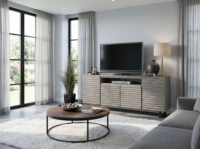 Sunny Designs™ Alpine Gray 72" Media Console Server-1