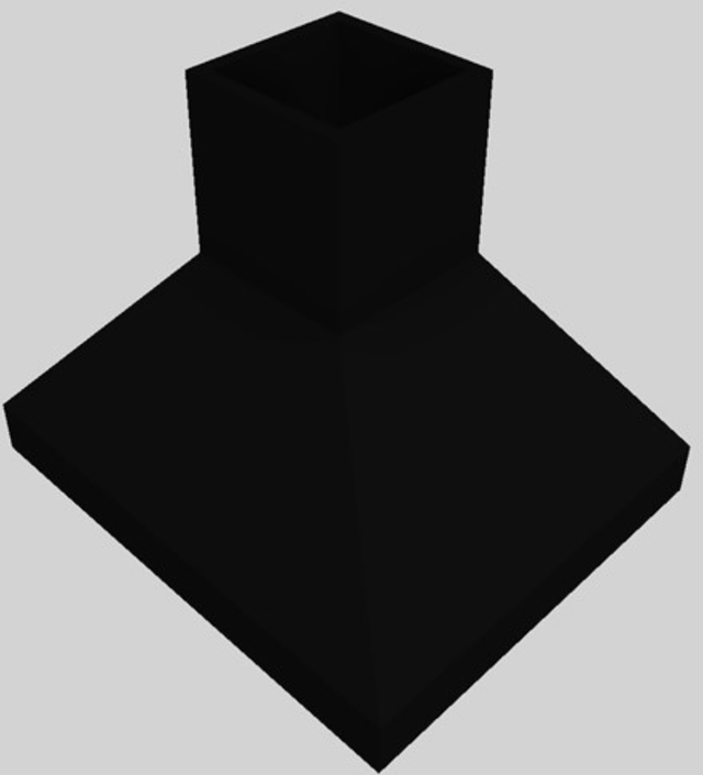 Vent-A-Hood® 36" Black Euro-Style Island Range Hood-3