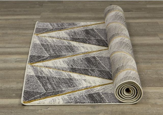Kalora Interiors Soho Grey White Yellow Shaded  2'0" x 3'7" Rug-1