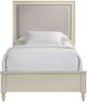 Elements International Gianna Off White Youth Full Panel Bed-0