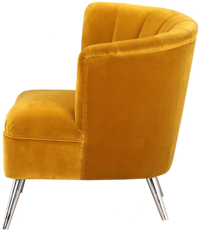 Moe's Home Collection Layan Yellow Right Accent Chair-3