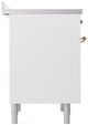 Ilve® Nostalgie II Series 36" White Pro Style Induction Range-4
