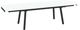 Amisco Customizable Lewis 112" Rectangular Extendable Table with 0.5" White Glass Top and 2 Leaves-1